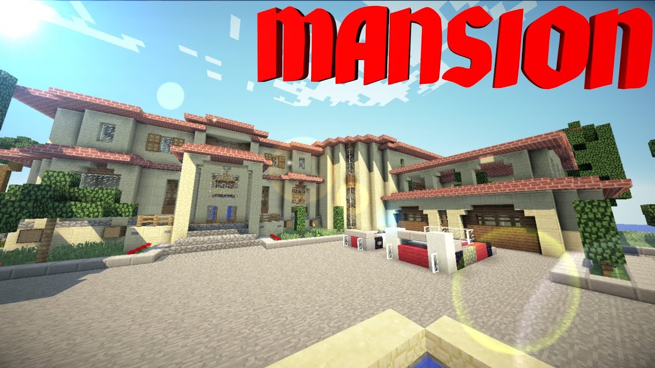 minecraft pe mansion download